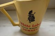 white label scotch Dewars jug