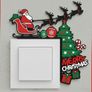 Christmas Light Switch Decorations Festive 3D Printed Wall Decor Image 2