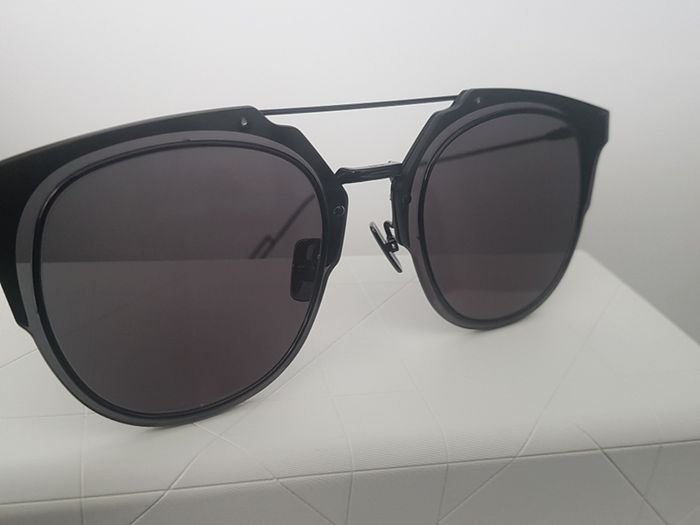 Authentic Christian Dior Aviator Composit Gray Ar 2K Round Sunglasses Diorcomposit 1.0 006/2K