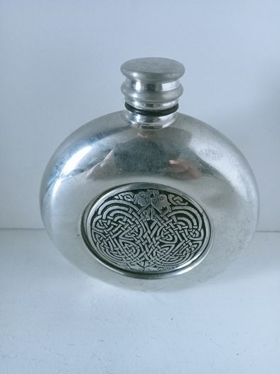 St. Justin Pewter Hip Flask