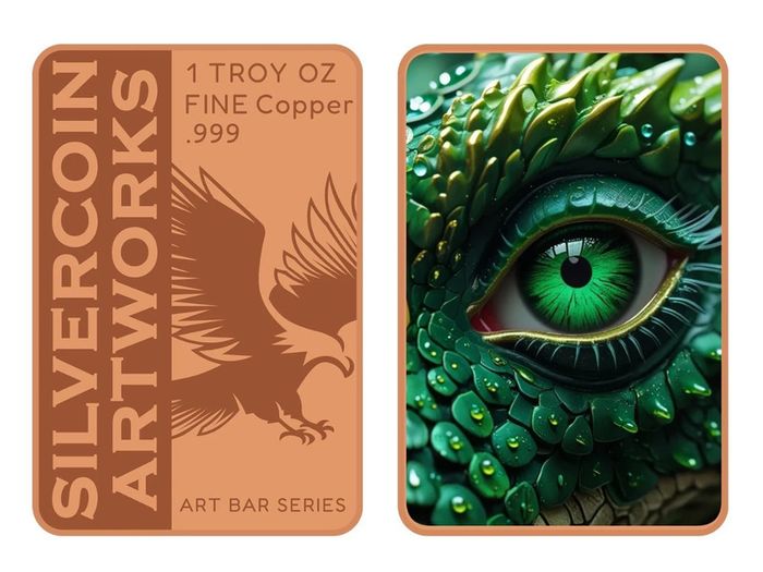 1 Troy Oz Copper Art Bar