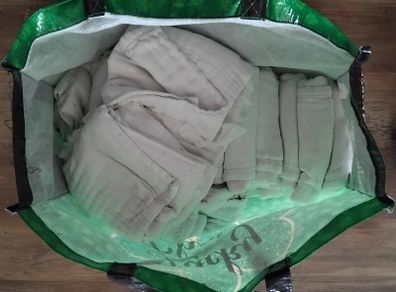 Cloth Nappy Liners + Little Lamb Storage Bag