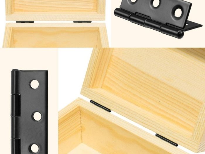 16 Pieces Small Door Hinges Stainless Steel Folding Butt Hinges Home Furniture Hardware Piano Cabinet Door Hinge with 96 Pieces Stainless Steel Screws (FREE POSTAGE)