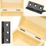 16 Pieces Small Door Hinges Stainless Steel Folding Butt Hinges Home Furniture Hardware Piano Cabinet Door Hinge with 96 Pieces Stainless Steel Screws (FREE POSTAGE) Image 3