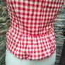 Cute Red and White Gingham check blazer size 8 Image 5