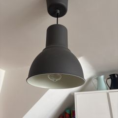 IKEA grey metal light fitting