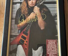 Dave Mustaine Autographed picture
