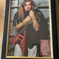 Dave Mustaine Autographed picture