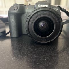 canon Camera EOS RP with 24-50 mm F4.5-6.3 IS STM. This camera has literally never been used!. My daughter bought it in Conns Cameras in Dublin City and NEVER used it. Camera and lens comes with original boxes ( as new) and the shopping bag. Camera also c