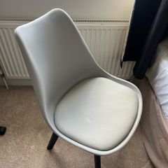 Dining room diner living space chair grey leather ez living Harvey Norman's jysk