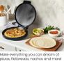 Everything Maker, 30cm Pizza Oven Electric More, 1570W, 220 C Non-Stick, High Heat, Digital Cookbook, LED Indicator, Vertical Storage Image 2