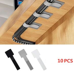 10PCS Releasable Cable Organizer Ties Mouse Earphones Wire Management Nylon Cable Ties Reusable Loop Hoop Tape Straps Tie