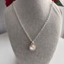 Silver Plated Crystal Necklace Image 2