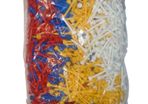 CG Long Plastic Tees - Mixed Colours - 50mm x 250 Tees