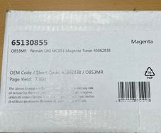 Toner for OKI MC853 - 45862838 - Magenta Sealed