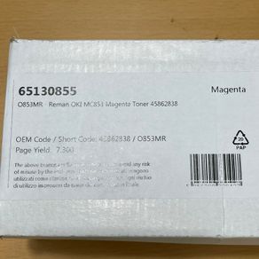 Toner for OKI MC853 - 45862838 - Magenta Sealed