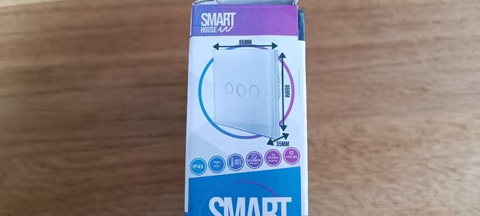 3 x Glass Modern Tempred  Touch Light Switch