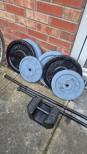 York barbell dumbells weights