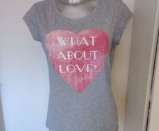 Atmosphere grey slogan top size UK16 EU44 Postage included