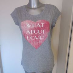 Atmosphere grey slogan top size UK16 EU44 Postage included
