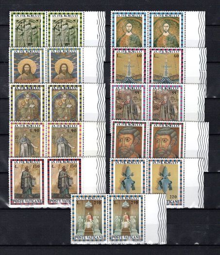 1974 Vatican City Holy Year Commemorative Stamps Marigan blocks of 4 Mint Never Hinged (MNH)