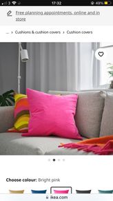 4 fuchsia cushion cover 50x 50 cm