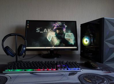 Full Setup AMD Ryzen Gaming PC Ryzen 3 3100 | 16GB RAM | Asus 24" Monitor | School | Study | Office