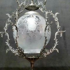 Art Deco Silver Antique Ceiling Light