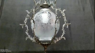 Art Deco Silver Antique Ceiling Light