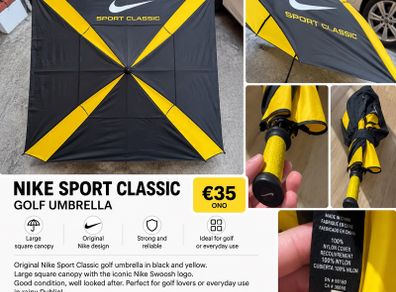 Original Nike Sport Classic golf umbrella