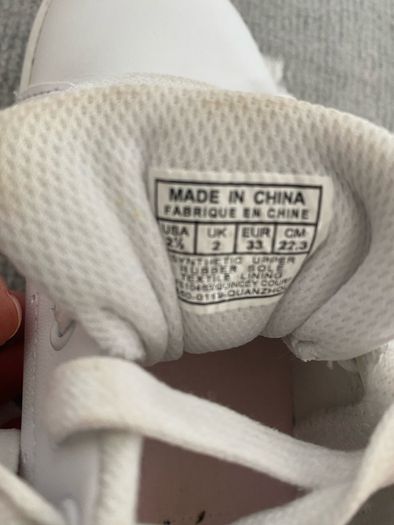 Pink & White leather Ralph Lauren runners