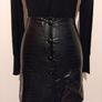 Faux Leather Black Skirt Image 3