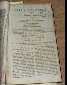 The Irish Magazine or Monthly Asylum for Neglected biography 1811-1815