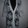 White lace long line cardigan size UK6/8 EU34/36 Postage included Image 2