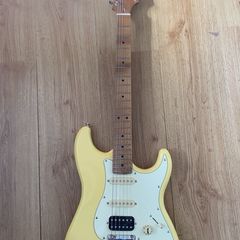 JET Guitars JS-400 HSS Roasted Maple, Vintage Yellow