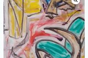 Original Abstract Painting Irish Art Mid Century Large Modern Irish abstract art