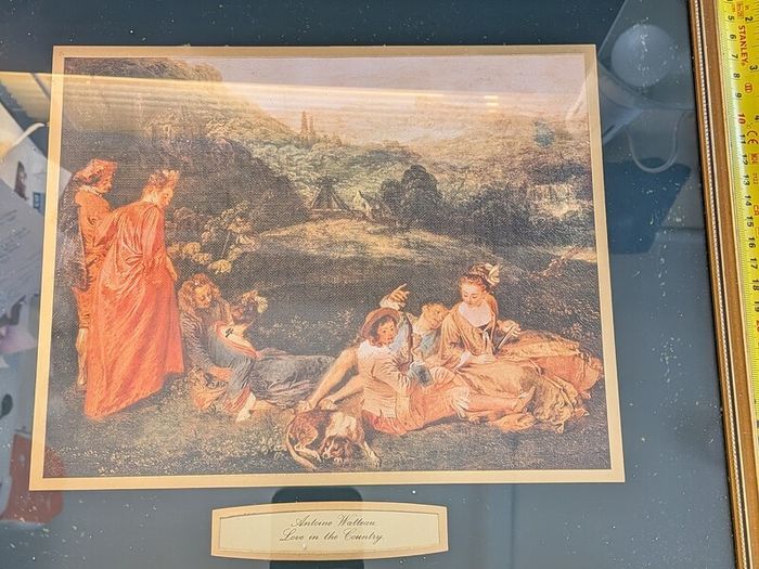Antoine Watteau Framed Prints Love in the Country Cythera Pair Vintage