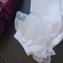 Girls occassion dress with matching bag  and fur bolero , shoes and socks Image 10