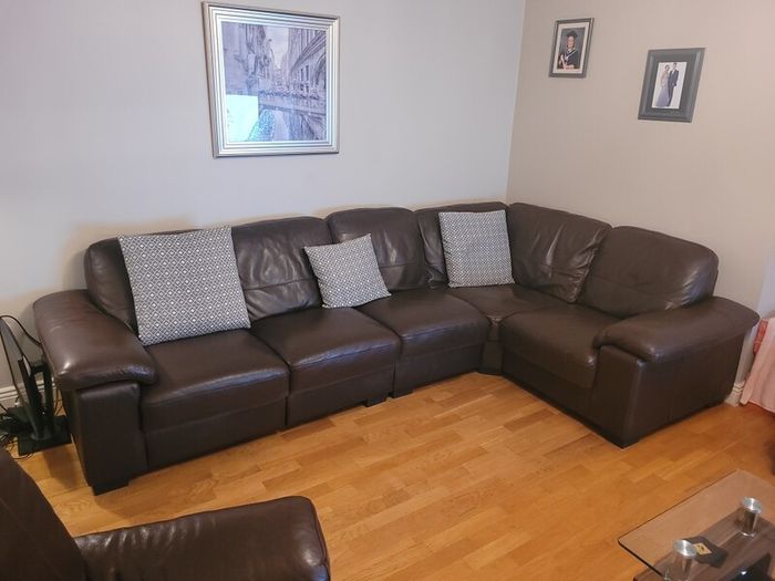 full Leather corner Suite
