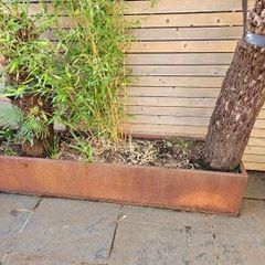 Corten steel planter