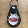 Brand new synthetic leather Jawa key ring with shopping trolley token/coin Image 2