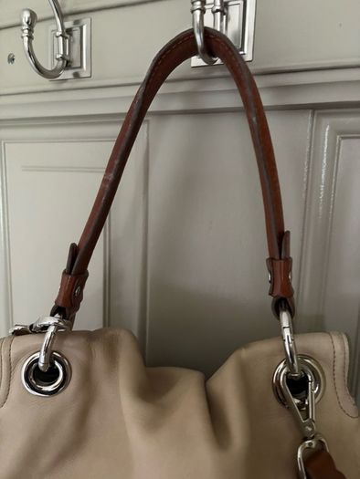 Genuine leather Orla Kiely shoulder bag with dust bag