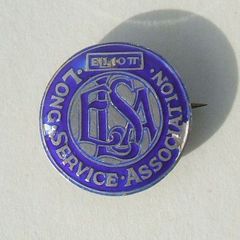 ELLIOTT LSA (Long Service Association) - a vintage long service award badge (1950's - 1960's)