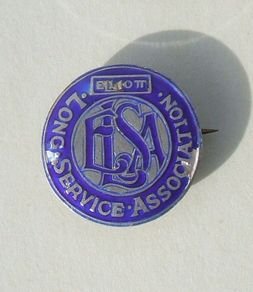 ELLIOTT LSA (Long Service Association) - a vintage long service award badge (1950's - 1960's)