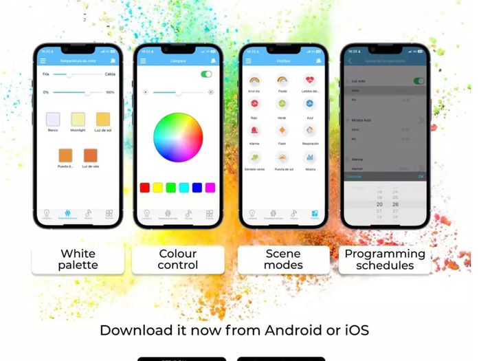 Twilight SmartLED ceiling light, RGBIC + CCT,  iLink app,