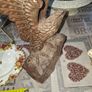 Beautiful Large Old Hand-Carved Wooden Eagle Statue with Outstretched Wings Postage Available Image 6