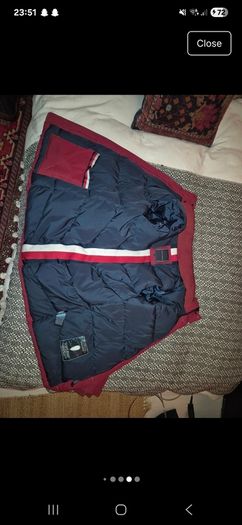 Tommy Hilfiger Red Winter Parka Jacket