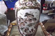 a tall antique chinese vase