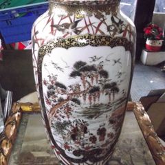 a tall antique chinese vase