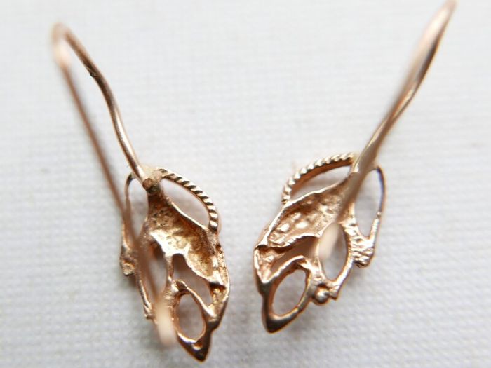 Victorian 9ct Sold Gold 375 Drop Earrings 0,84g